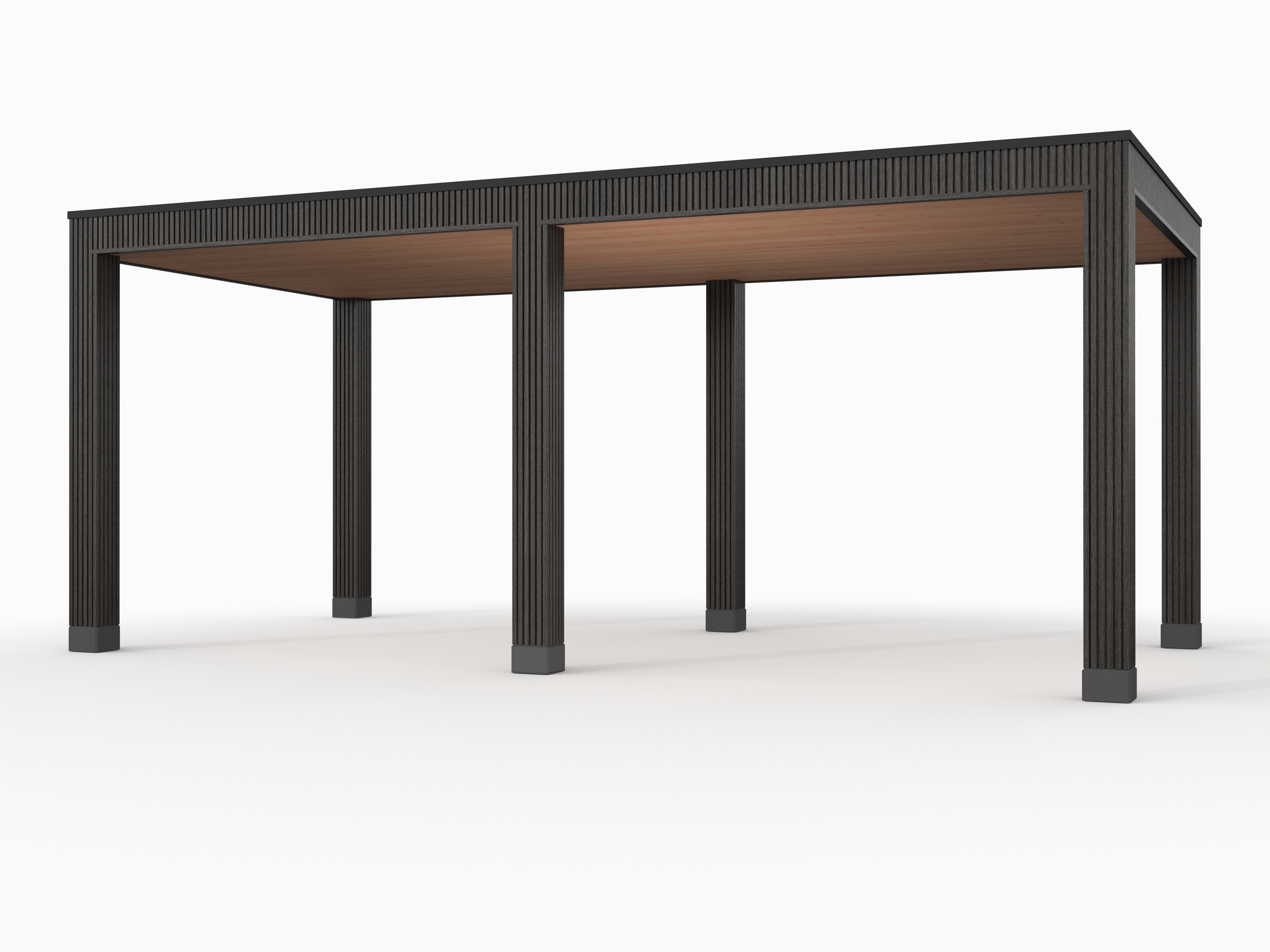 Douglas overkapping, 600 x 300, Westwood Rhombus Zwart - Afbeelding 1